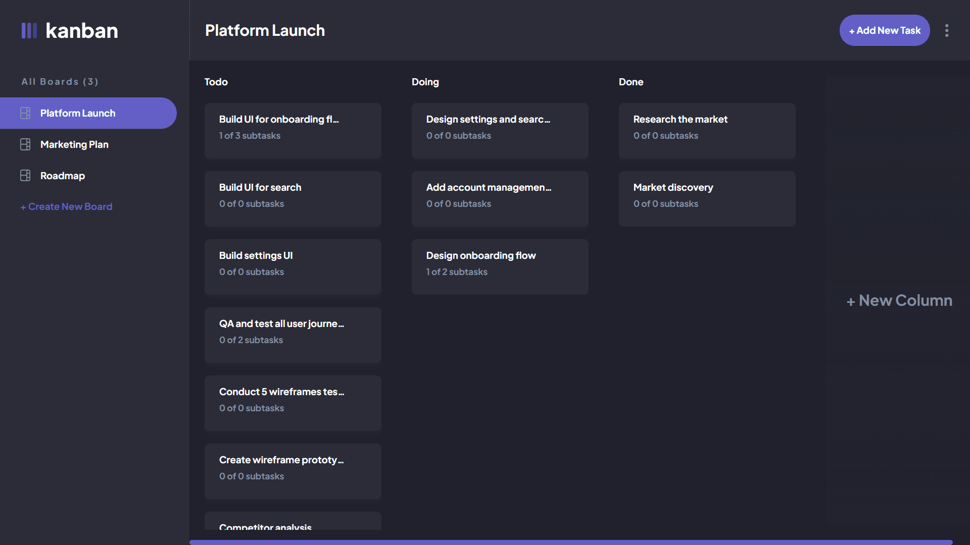 Kanban Task Management System